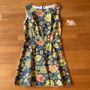 Yesterday People Floral Fit-and-Flare Dress